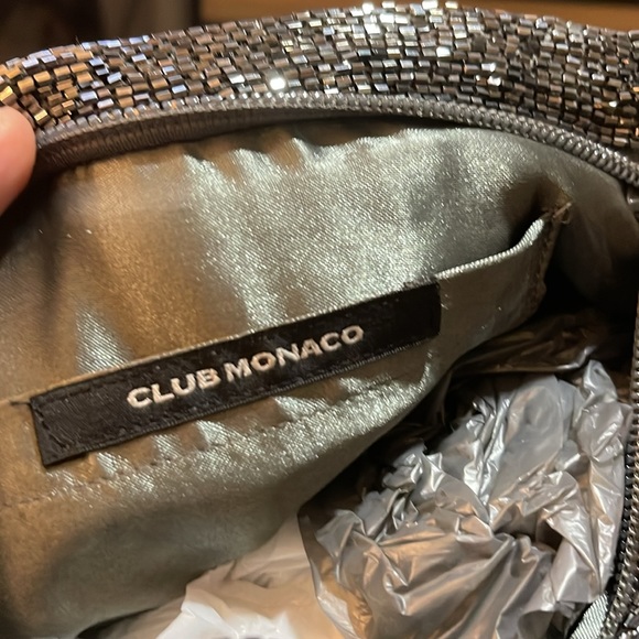 Like New Club Monaco Metalic Micro Bead Evening Clutch - Picture 4 of 4